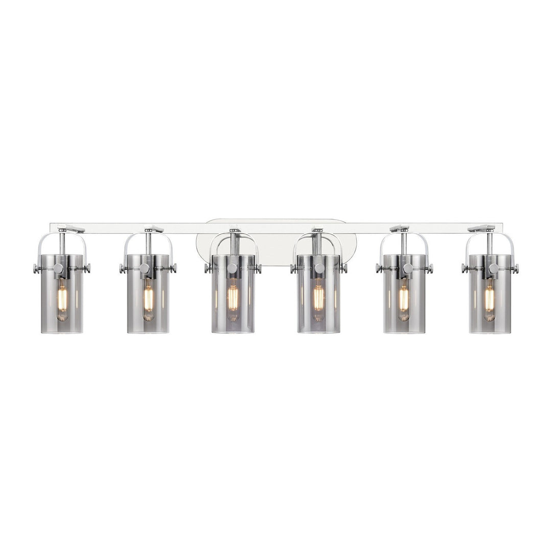 Innovations Downtown Urban 423-6W-PC-G423-7SM Bath Vanity Light 44 in. wide - Polished Chrome