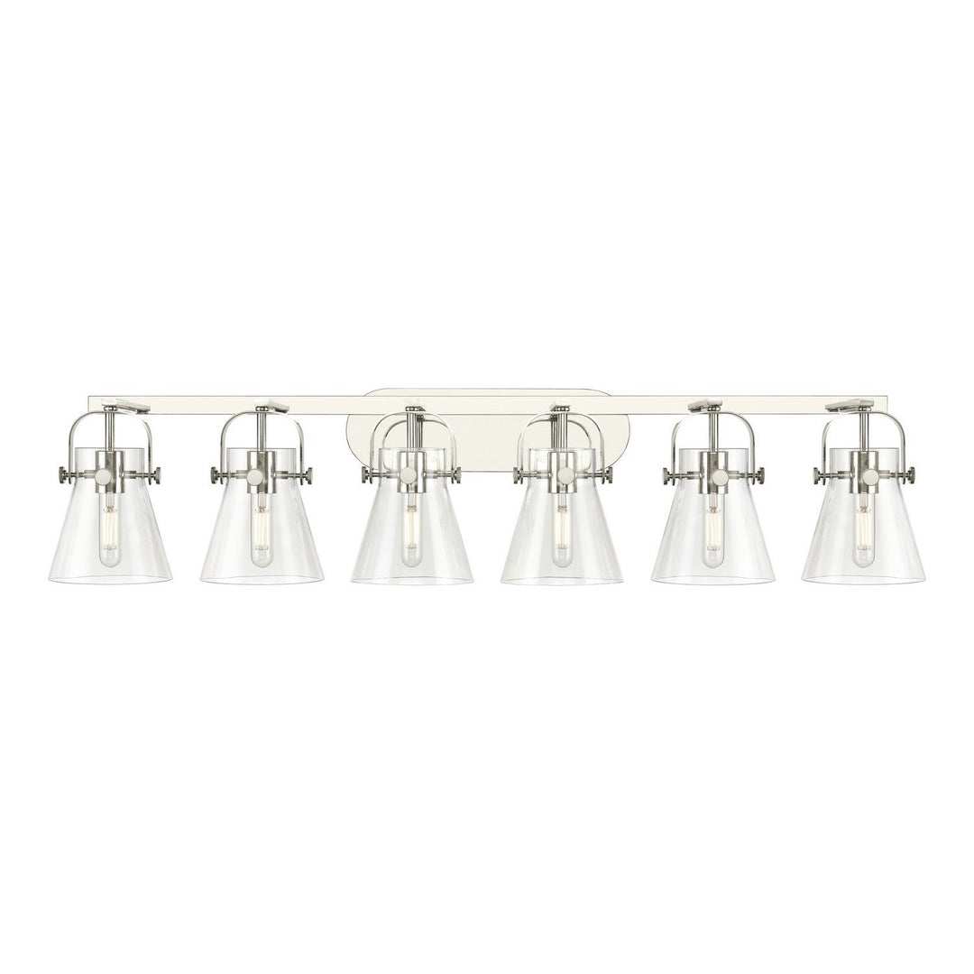 Innovations Downtown Urban 423-6W-PN-G411-6CL Bath Vanity Light 46 in. wide - Polished Nickel