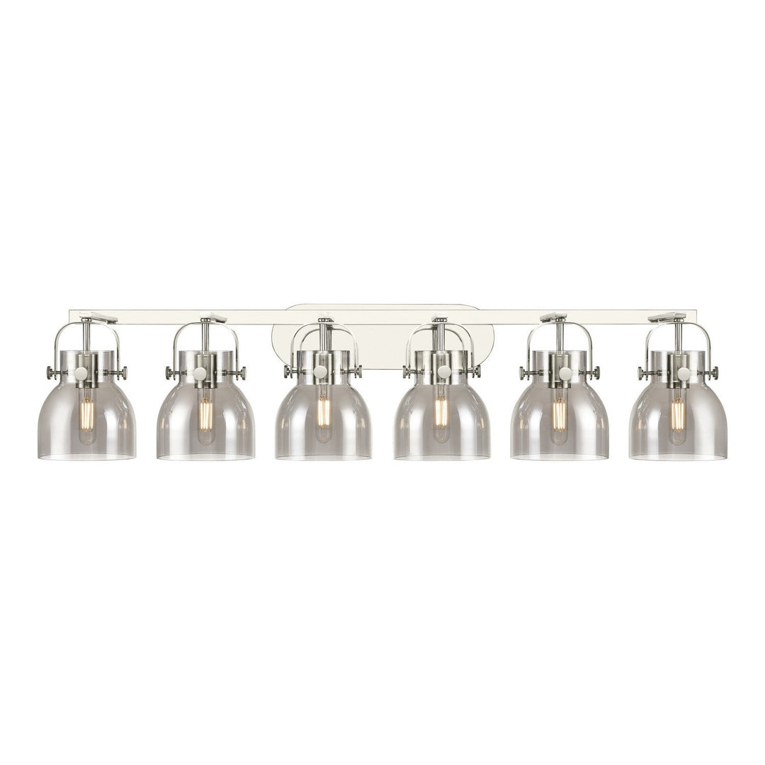 Innovations Downtown Urban 423-6W-PN-G412-6SM Bath Vanity Light 46 in. wide - Polished Nickel