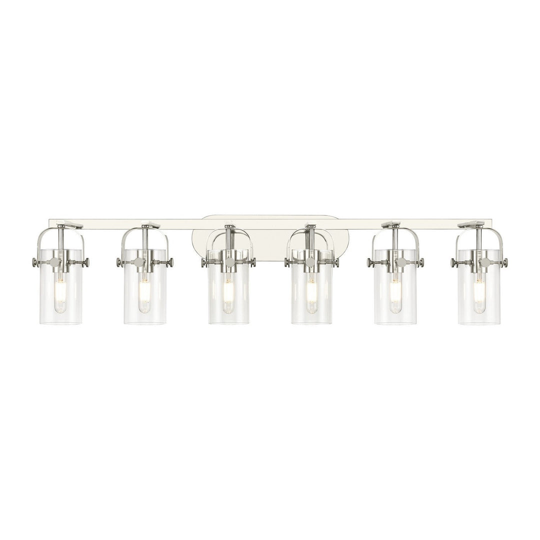 Innovations Downtown Urban 423-6W-PN-G423-7CL Bath Vanity Light 44 in. wide - Polished Nickel
