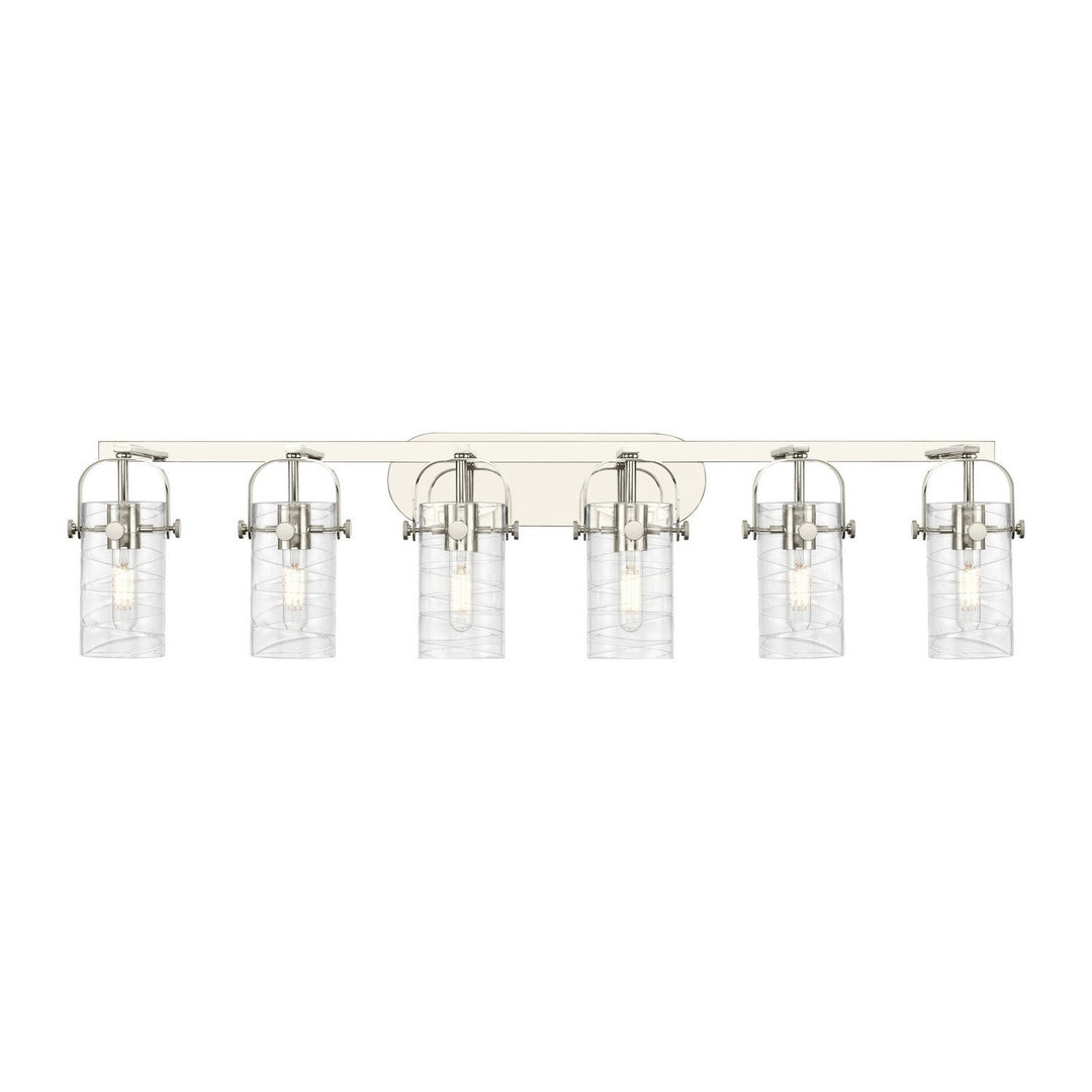 Innovations Downtown Urban 423-6W-PN-G423-7DE Bath Vanity Light 44 in. wide - Polished Nickel