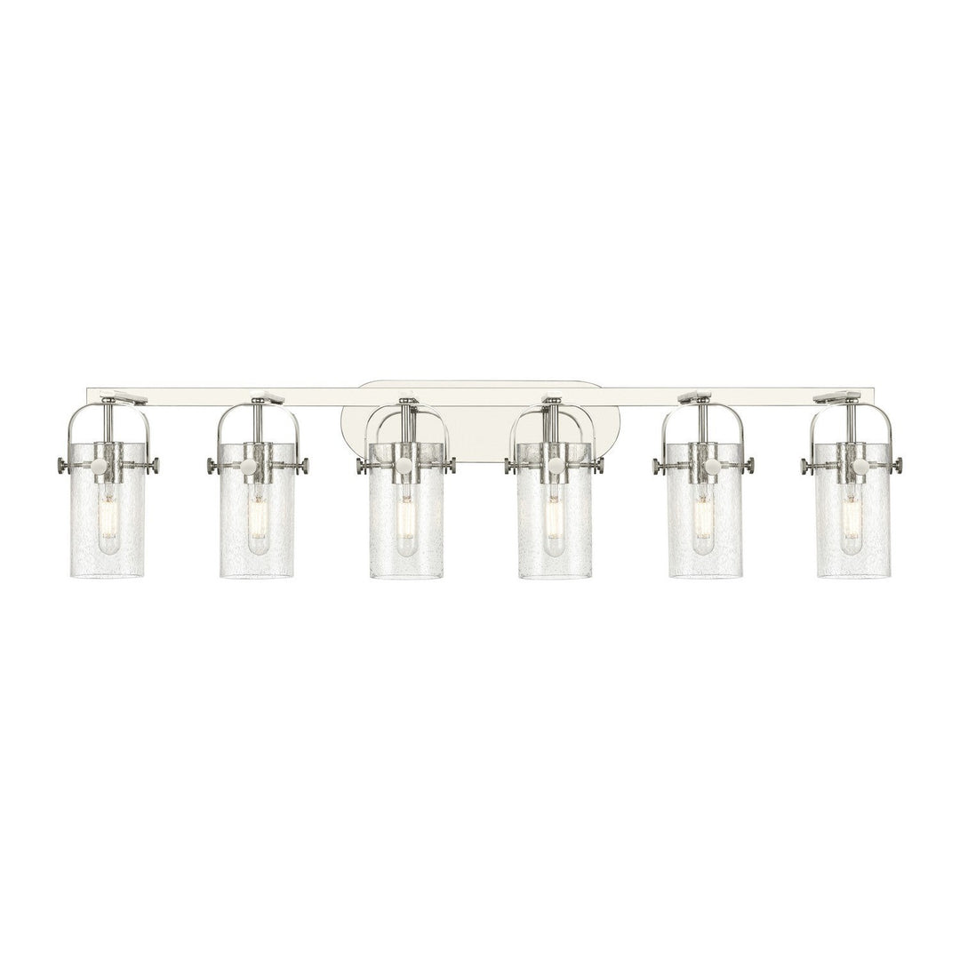 Innovations Downtown Urban 423-6W-PN-G423-7SDY Bath Vanity Light 44 in. wide - Polished Nickel