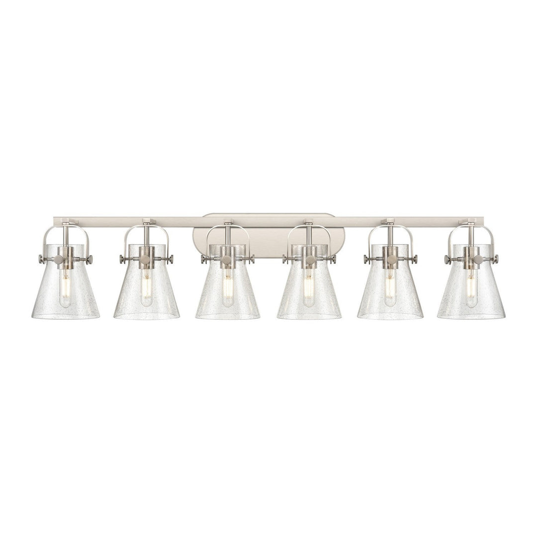 Innovations Downtown Urban 423-6W-SN-G411-6SDY Bath Vanity Light 46 in. wide - Satin Nickel