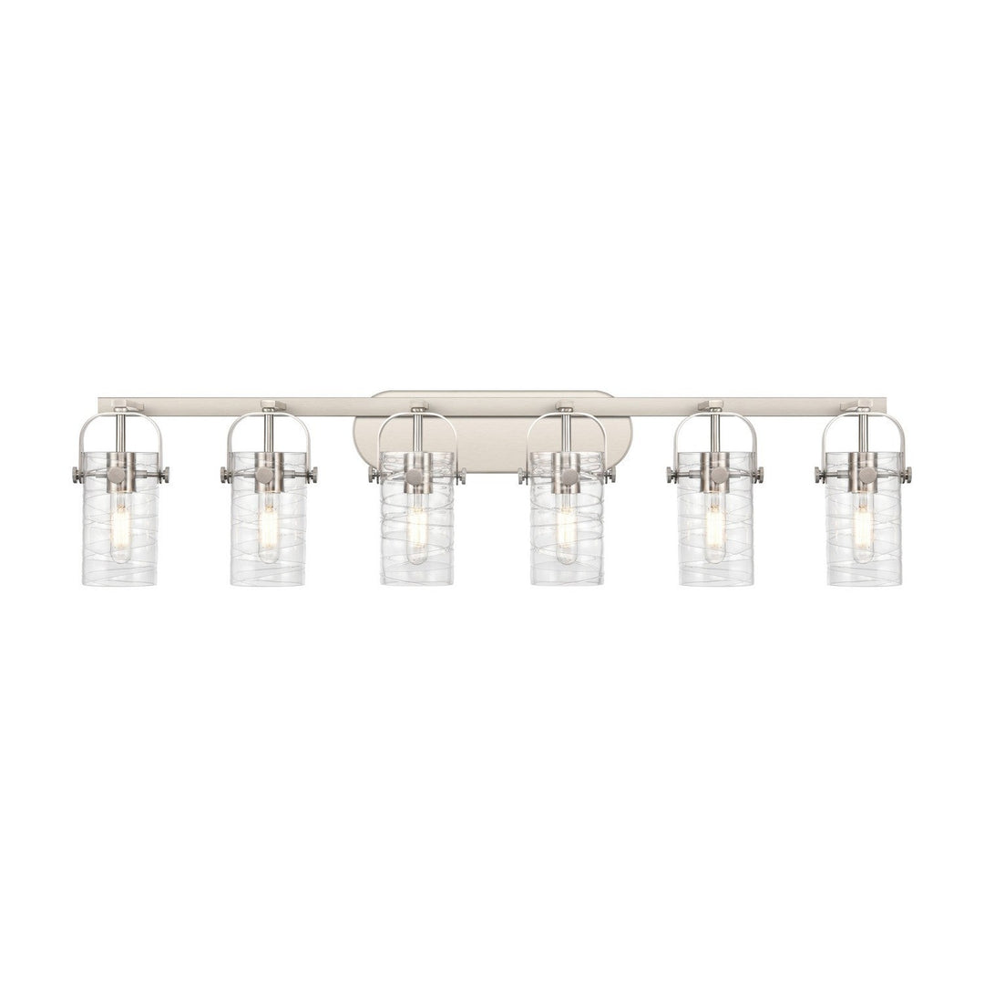Innovations Downtown Urban 423-6W-SN-G423-7DE Bath Vanity Light 44 in. wide - Satin Nickel