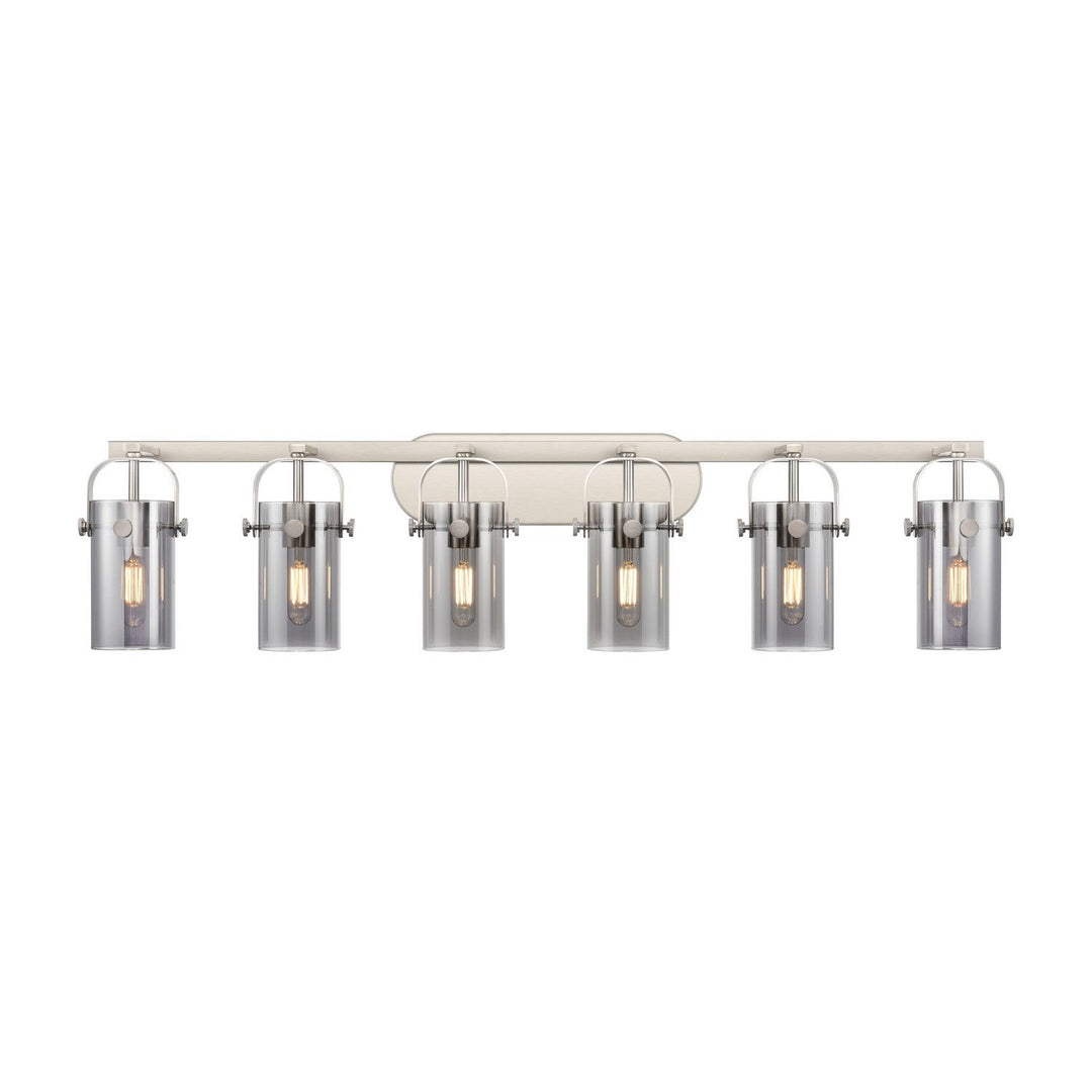 Innovations Downtown Urban 423-6W-SN-G423-7SM Bath Vanity Light 44 in. wide - Satin Nickel