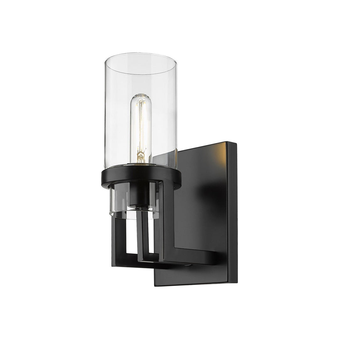 Innovations Downtown Urban 426-1W-BK-G426-8CL Wall Sconce Light - Matte Black