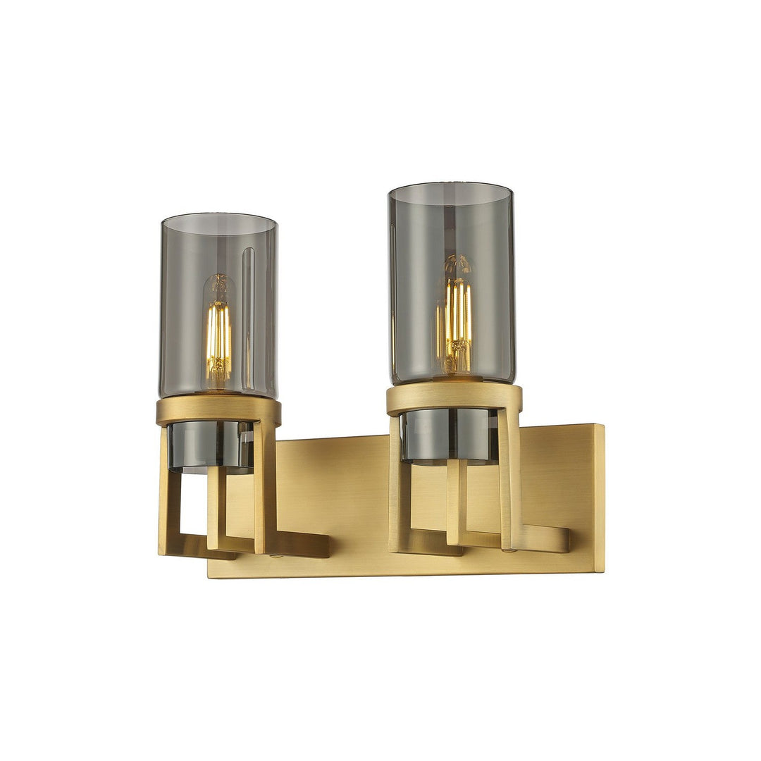 Innovations Downtown Urban 426-2W-BB-G426-8SM Bath Vanity Light 15 in. wide - Brushed Brass