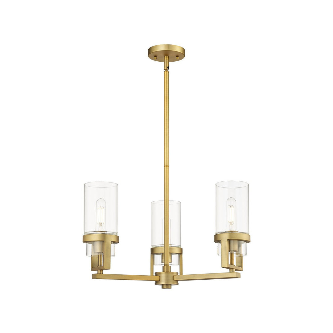 Innovations Downtown Urban 426-3CR-BB-G426-8CL Chandelier Light - Brushed Brass