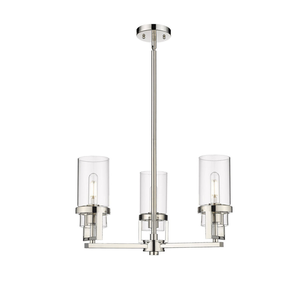 Innovations Downtown Urban 426-3CR-PN-G426-8CL Chandelier Light - Polished Nickel