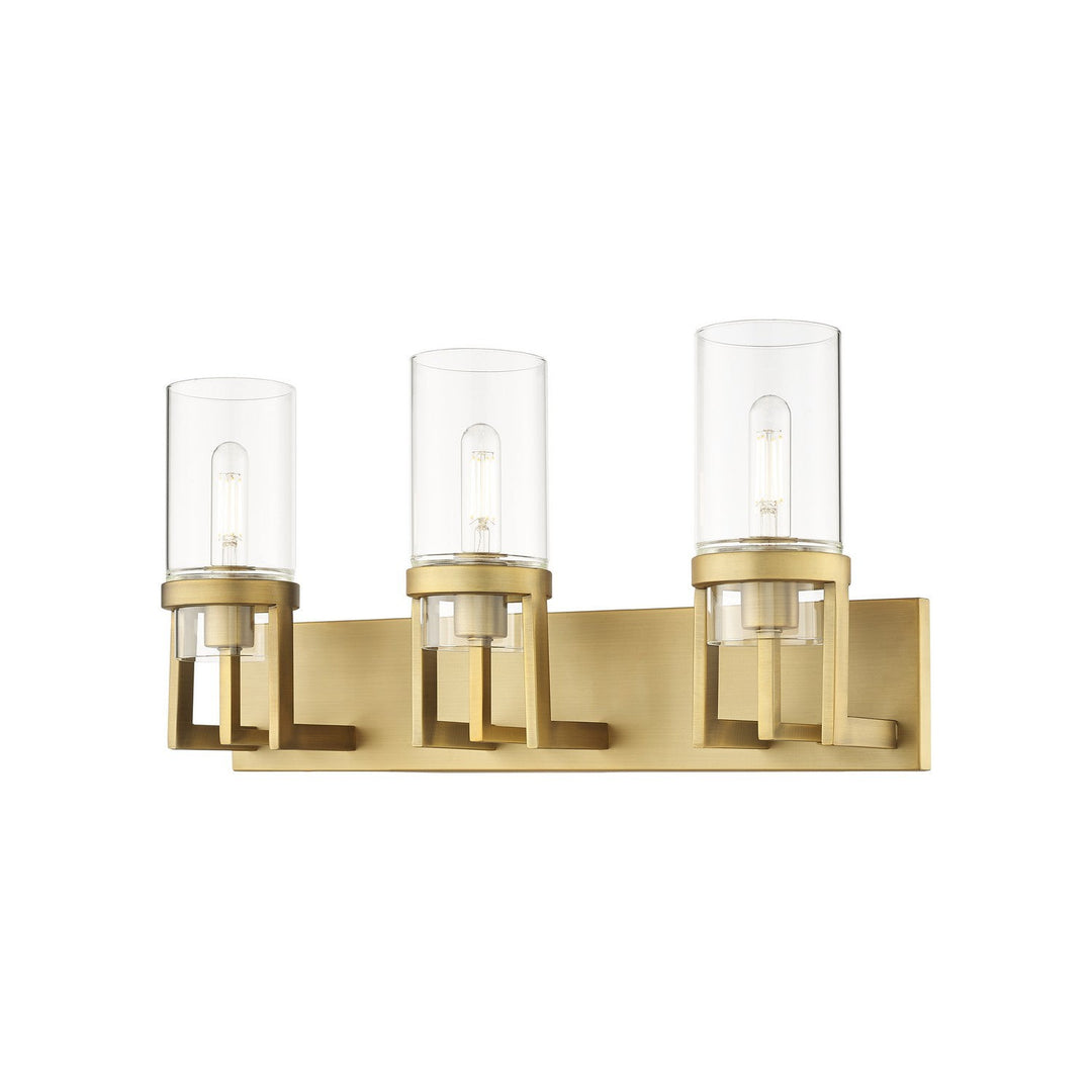 Innovations Downtown Urban 426-3W-BB-G426-8CL Bath Vanity Light 5 in. wide - Brushed Brass