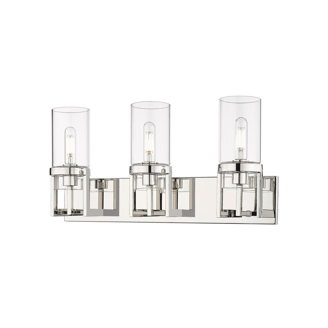 Innovations Downtown Urban 426-3W-PN-G426-8CL Bath Vanity Light 5 in. wide - Polished Nickel