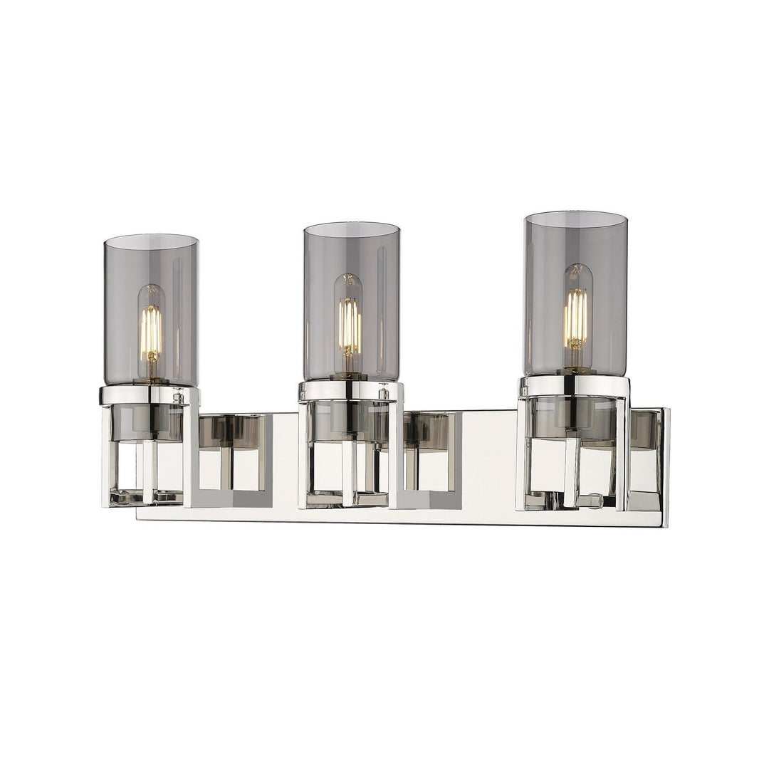 Innovations Downtown Urban 426-3W-PN-G426-8SM Bath Vanity Light 5 in. wide - Polished Nickel