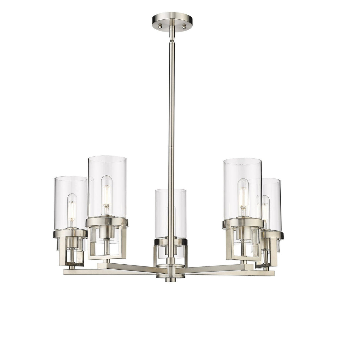 Innovations Downtown Urban 426-5CR-SN-G426-8CL Chandelier Light - Satin Nickel