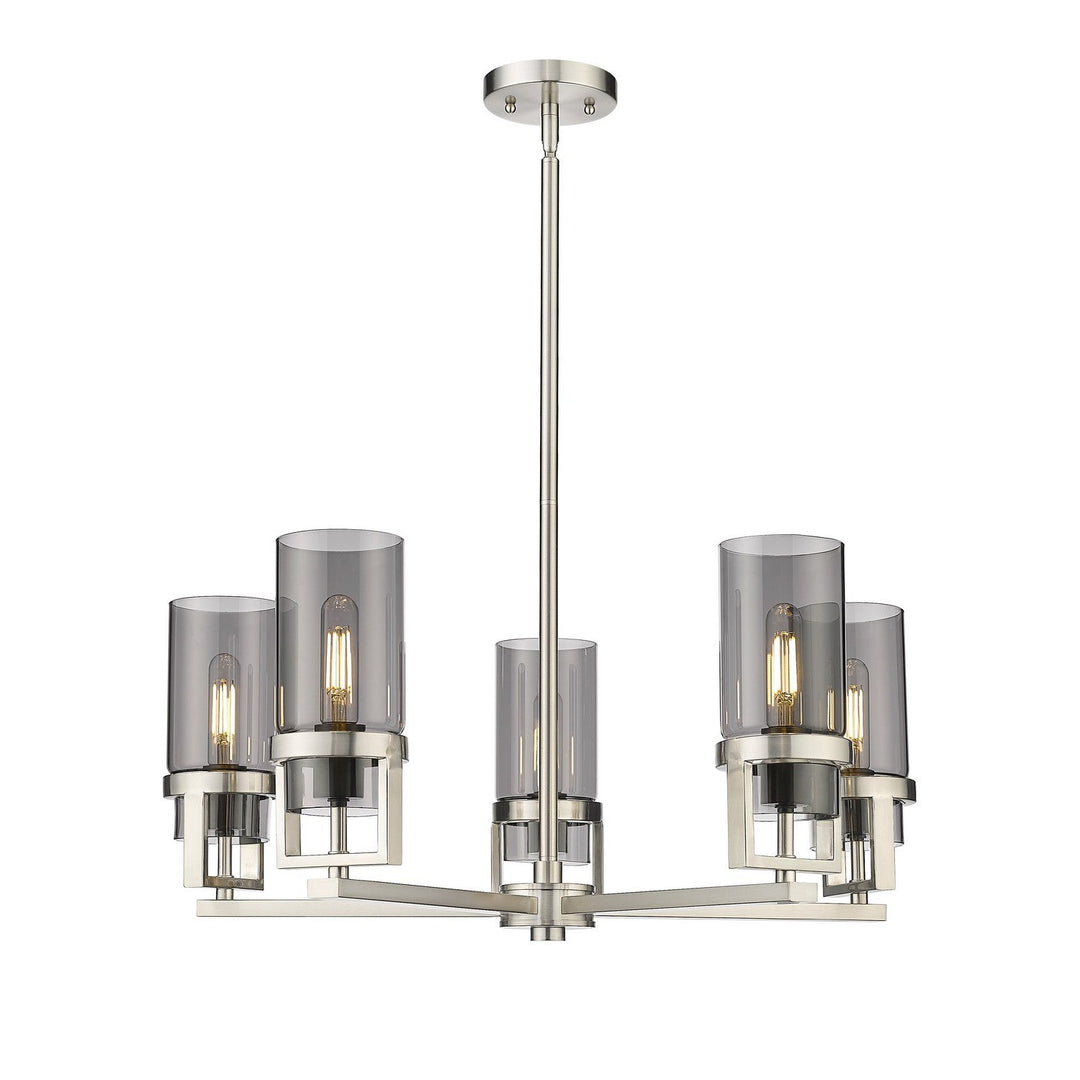 Innovations Downtown Urban 426-5CR-SN-G426-8SM Chandelier Light - Satin Nickel