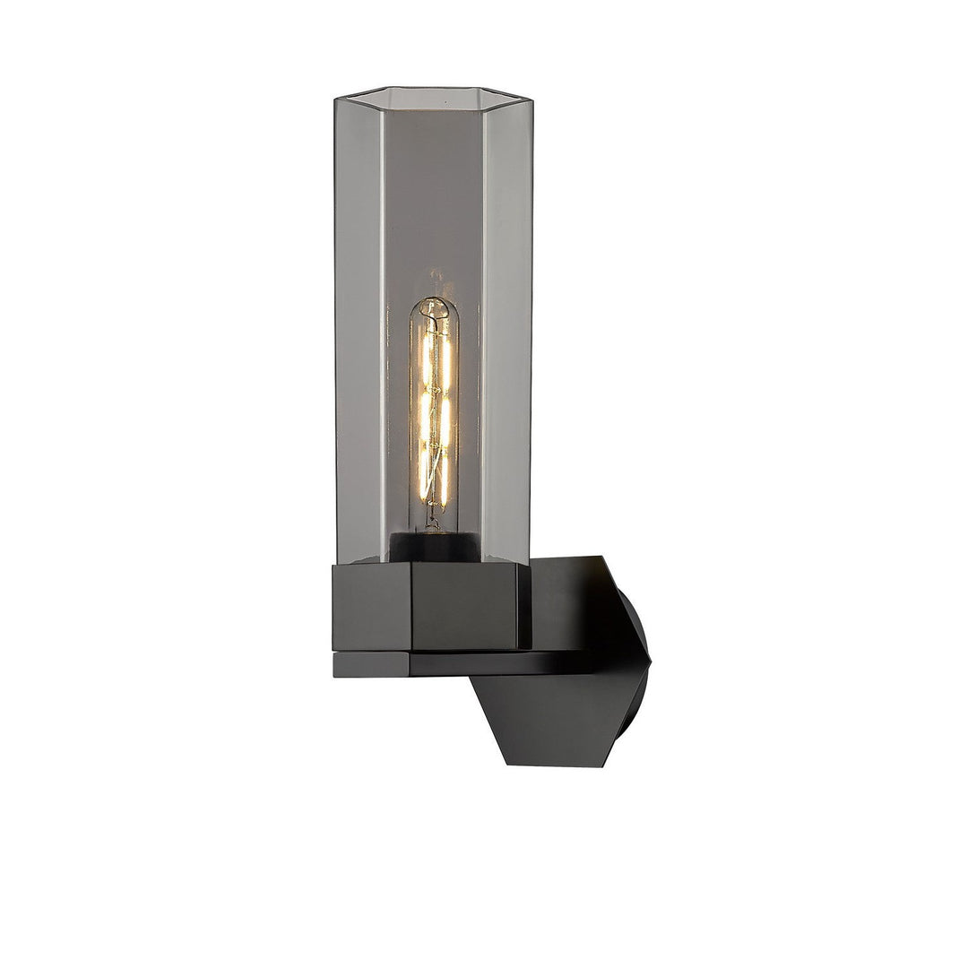 Innovations Downtown Urban 427-1W-BK-G427-14SM Wall Sconce Light - Matte Black