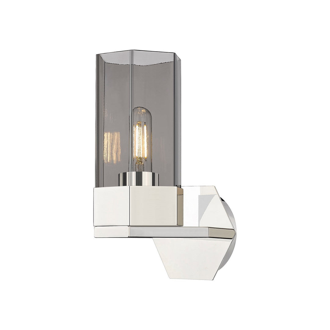 Innovations Downtown Urban 427-1W-PN-G427-9SM Wall Sconce Light - Polished Nickel