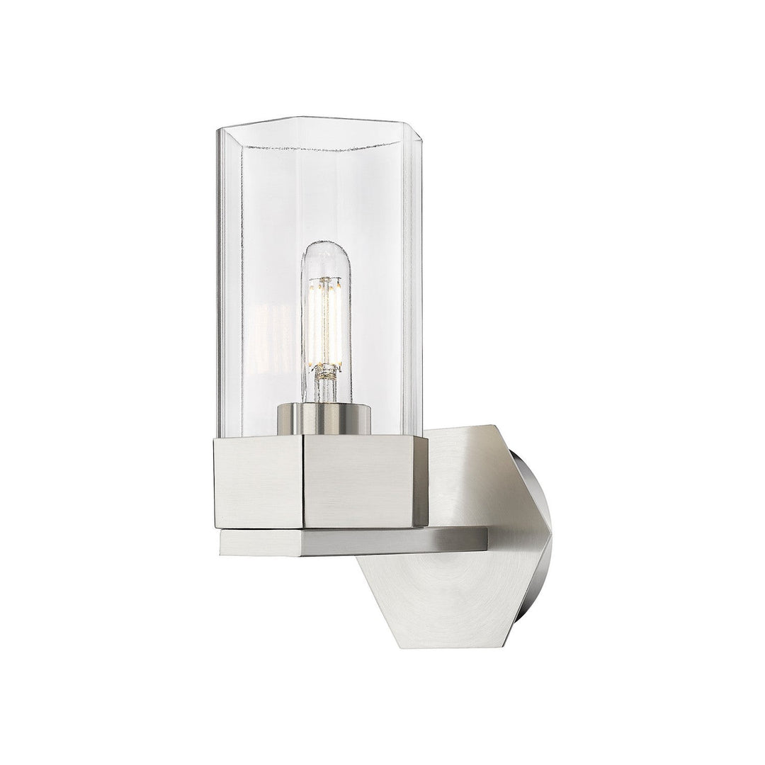 Innovations Downtown Urban 427-1W-SN-G427-9CL Wall Sconce Light - Satin Nickel