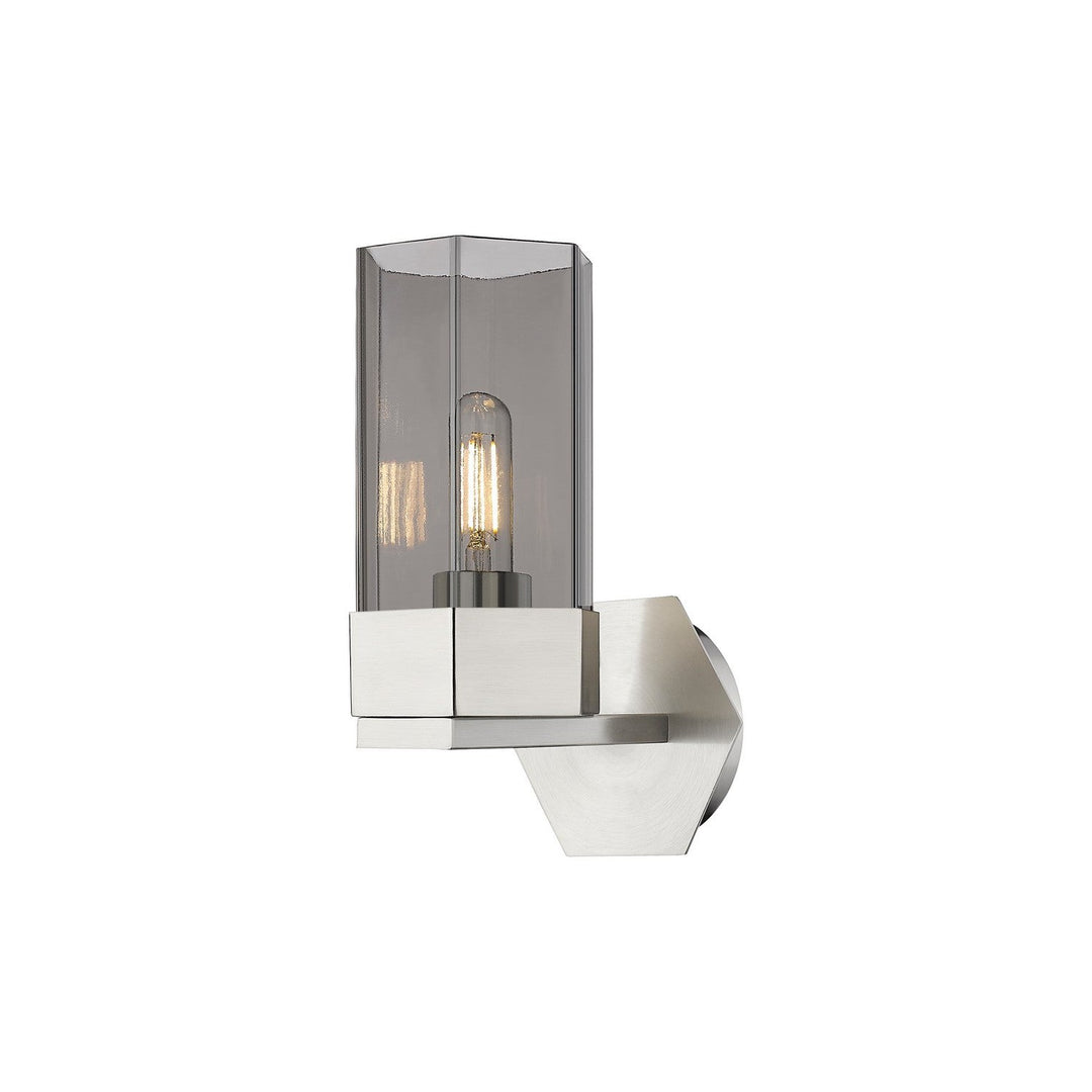 Innovations Downtown Urban 427-1W-SN-G427-9SM Wall Sconce Light - Satin Nickel