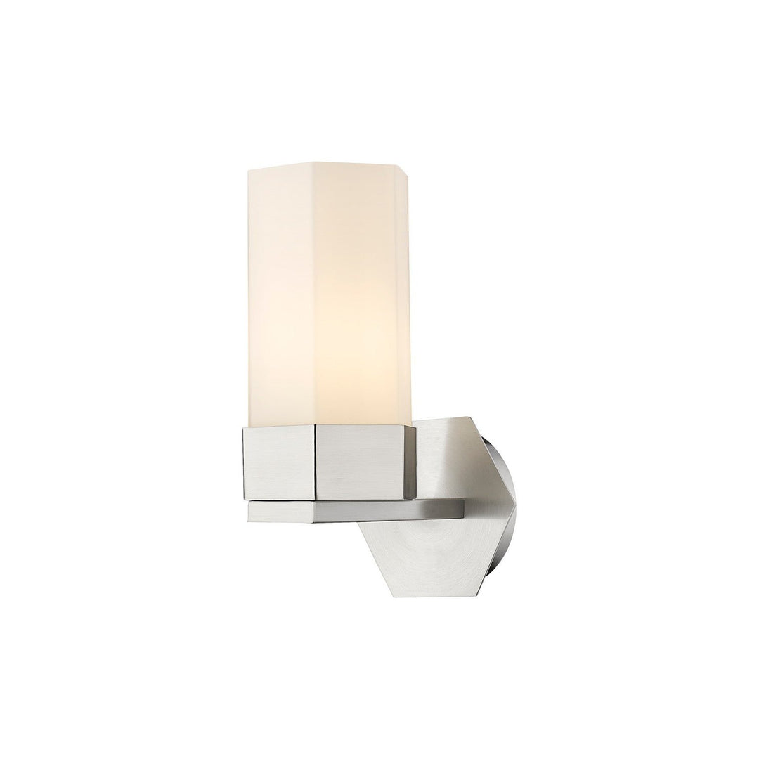 Innovations Downtown Urban 427-1W-SN-G427-9WH Wall Sconce Light - Satin Nickel
