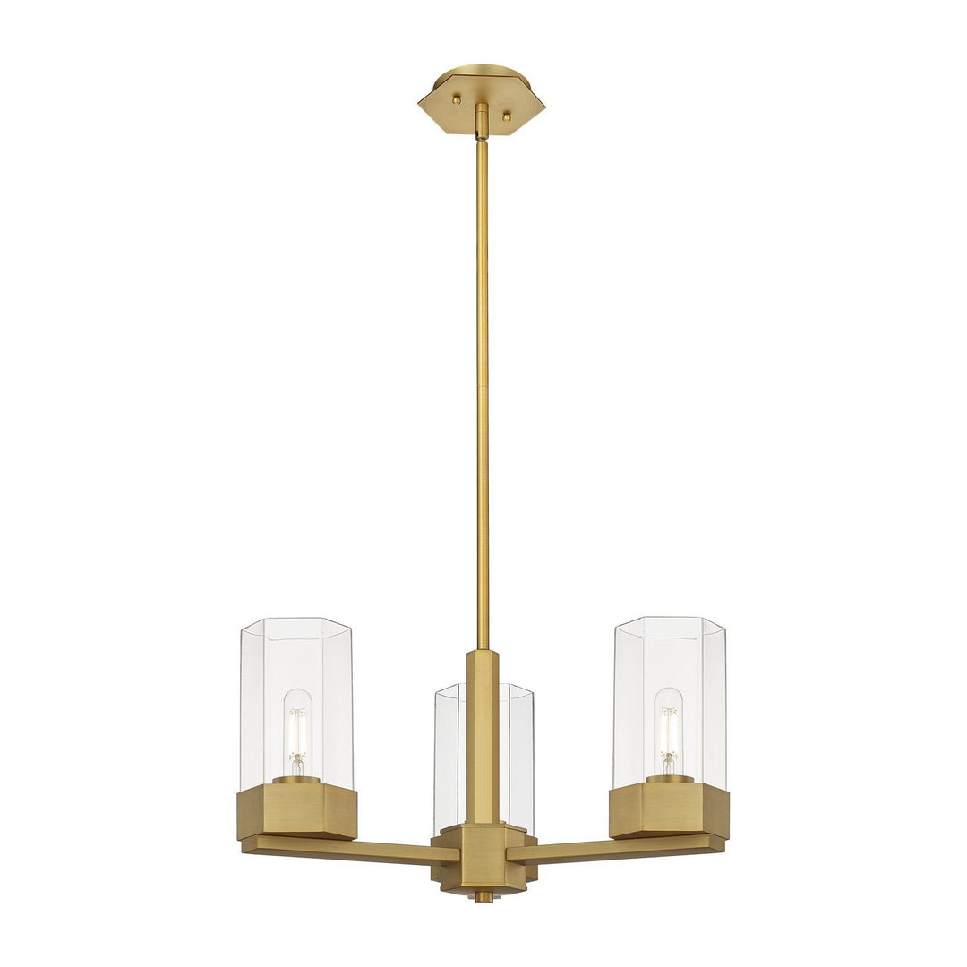 Innovations Downtown Urban 427-3CR-BB-G427-9CL Chandelier Light - Brushed Brass