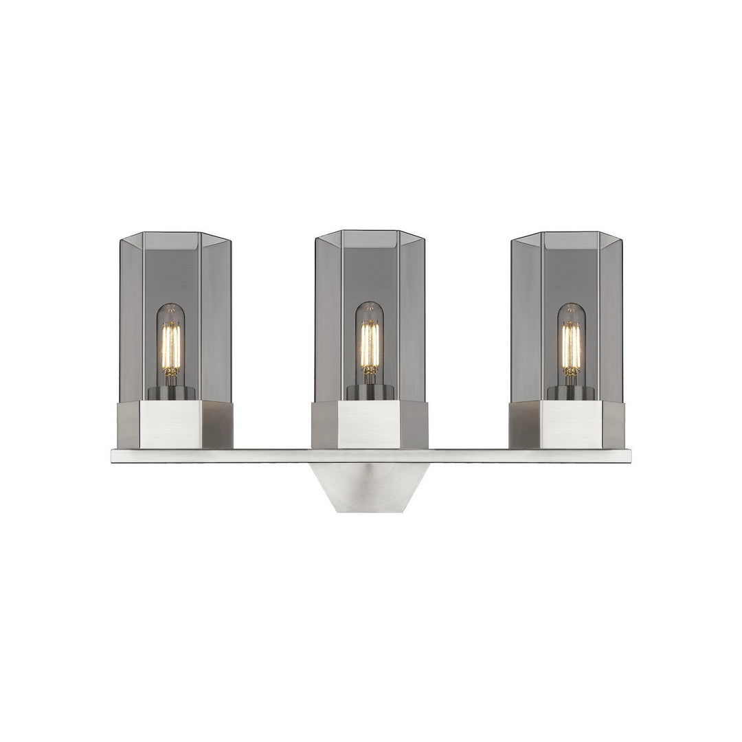 Innovations Downtown Urban 427-3W-SN-G427-9SM Bath Vanity Light 22 in. wide - Satin Nickel