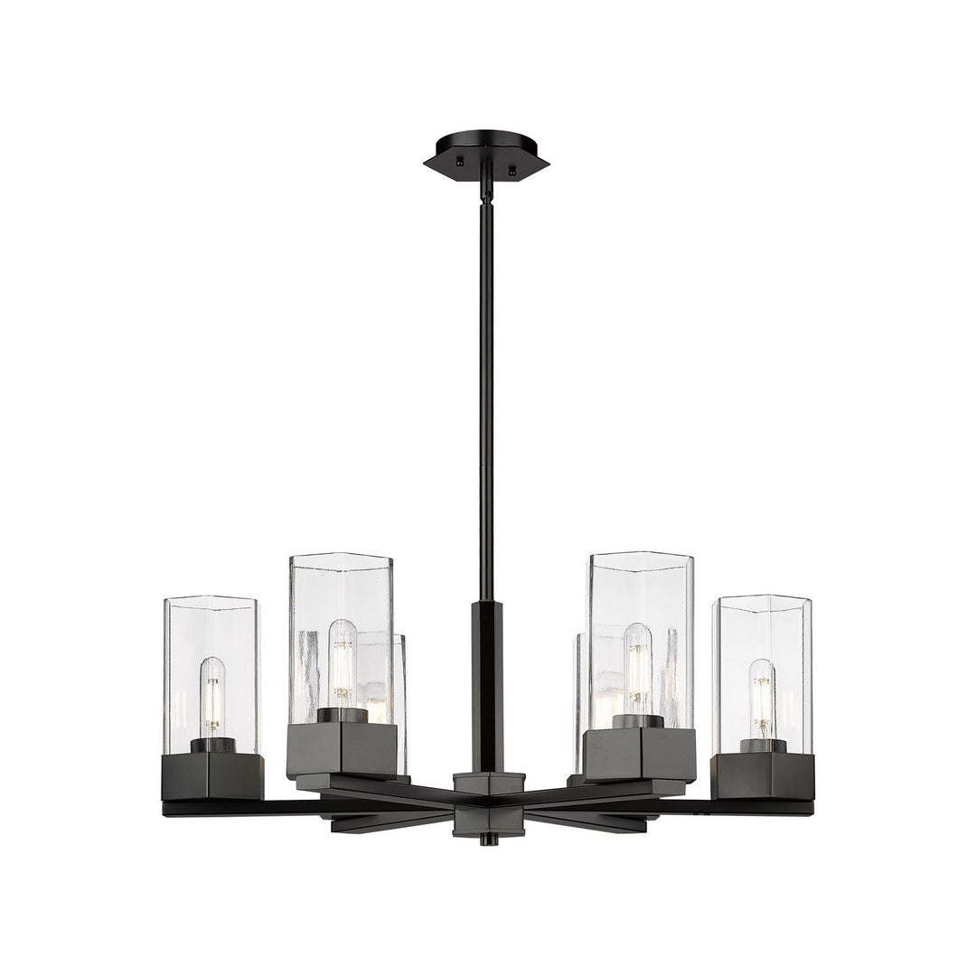 Innovations Downtown Urban 427-6CR-BK-G427-9CL Chandelier Light - Matte Black