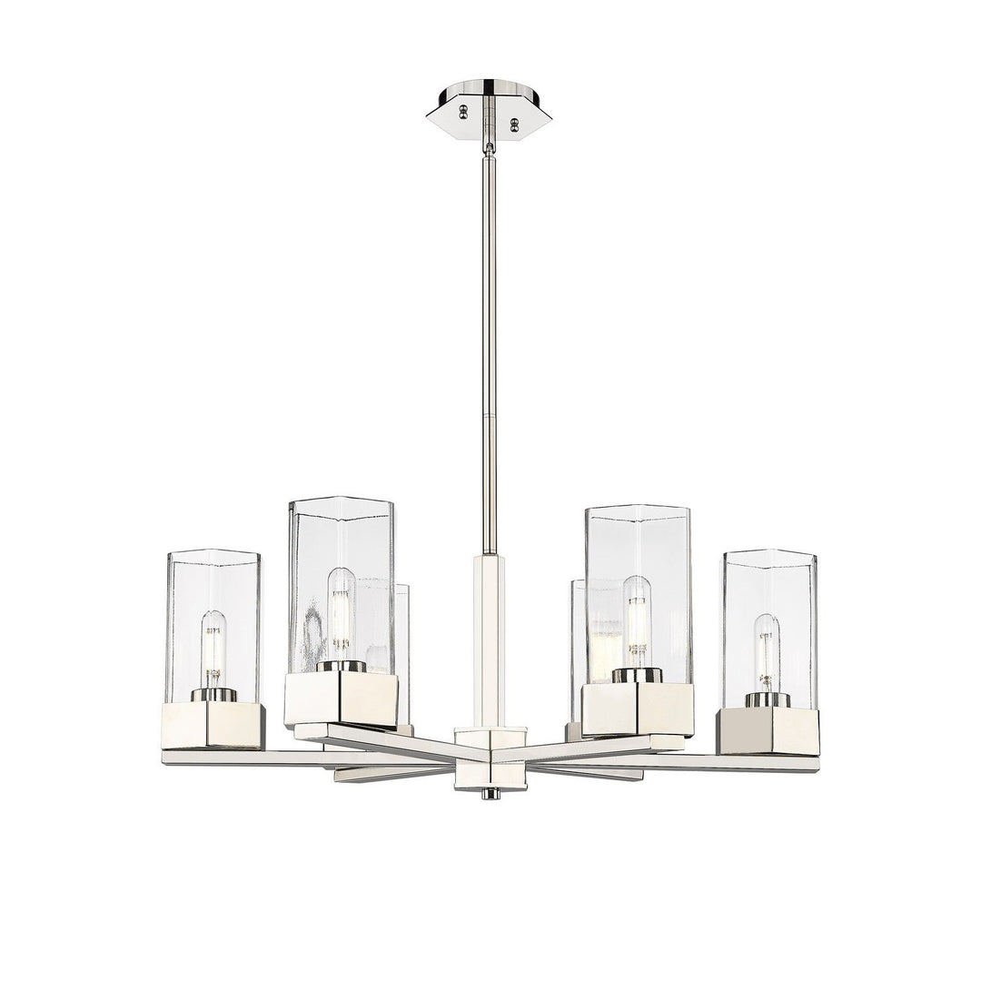 Innovations Downtown Urban 427-6CR-PN-G427-9CL Chandelier Light - Polished Nickel