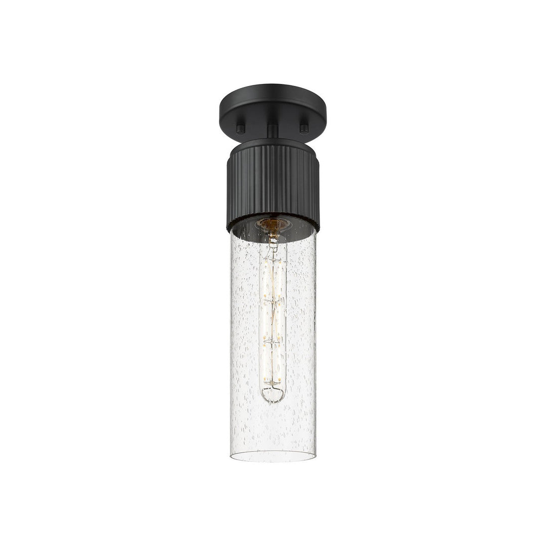 Innovations Downtown Urban 428-1F-BK-G428-12SDY Ceiling Light - Matte Black