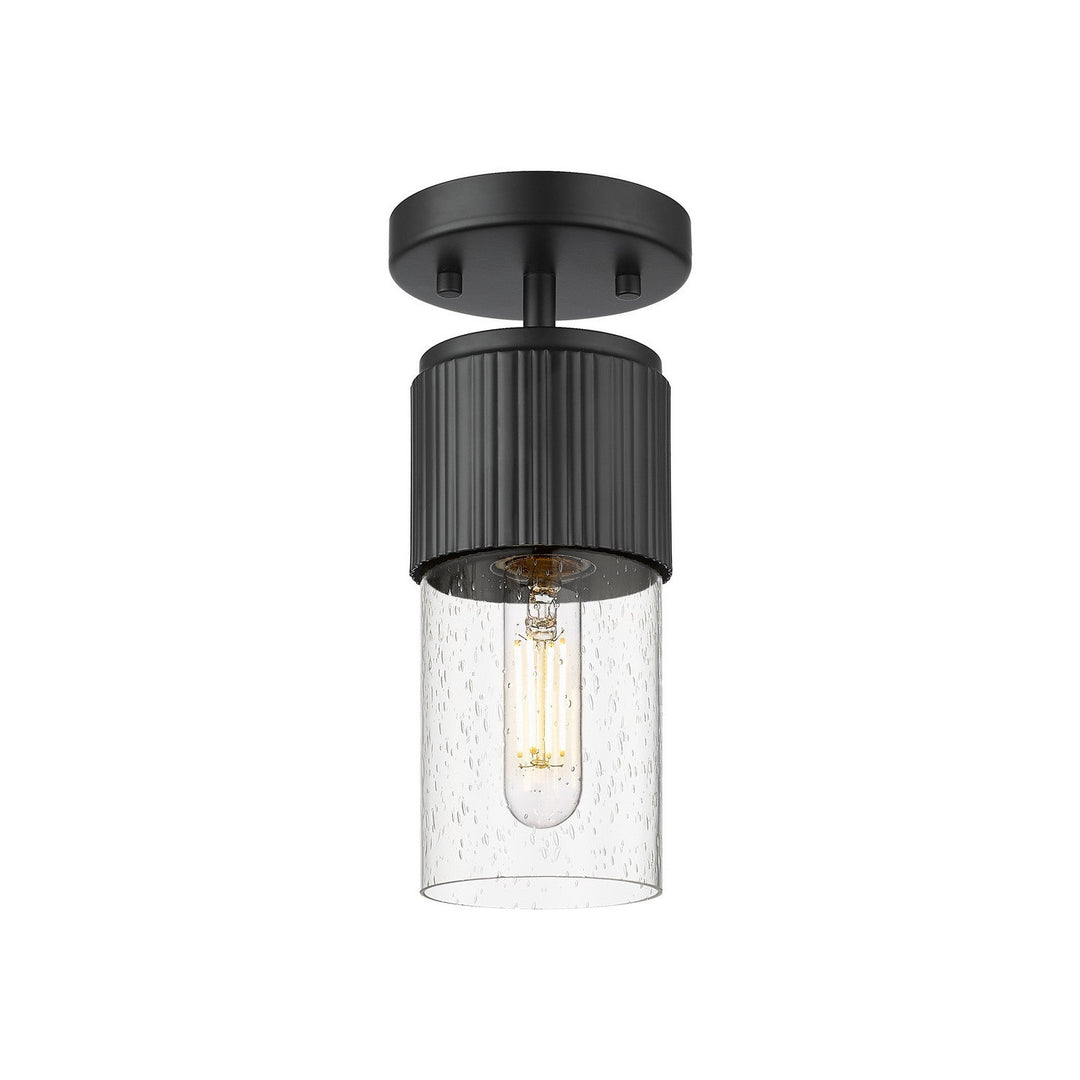 Innovations Downtown Urban 428-1F-BK-G428-7SDY Ceiling Light - Matte Black