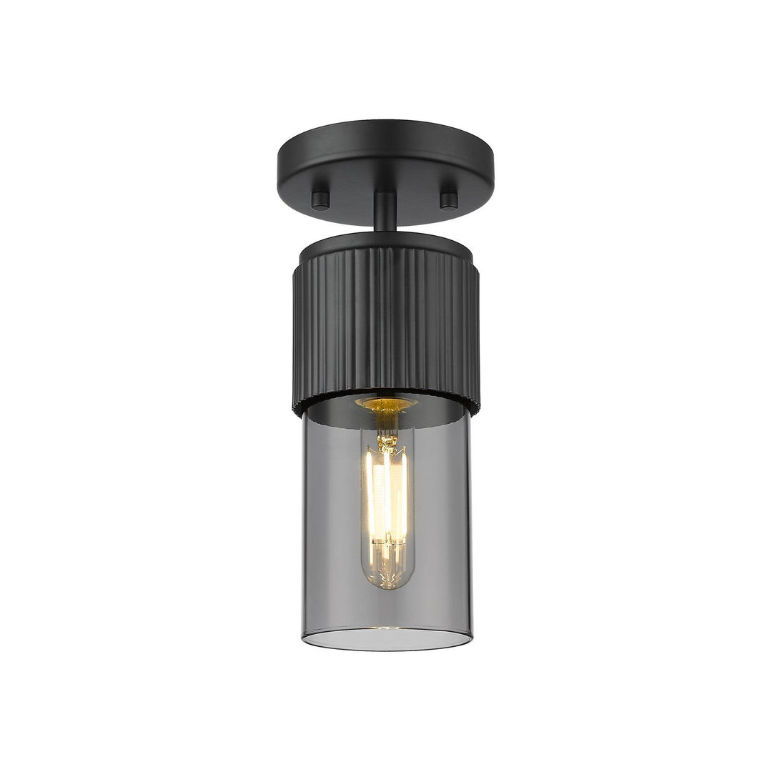 Innovations Downtown Urban 428-1F-BK-G428-7SM Ceiling Light - Matte Black