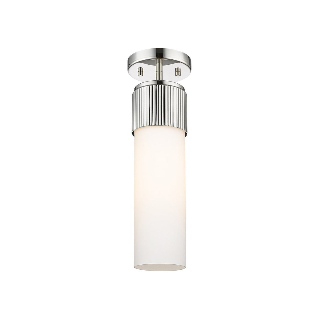 Innovations Downtown Urban 428-1F-PN-G428-12WH Ceiling Light - Polished Nickel