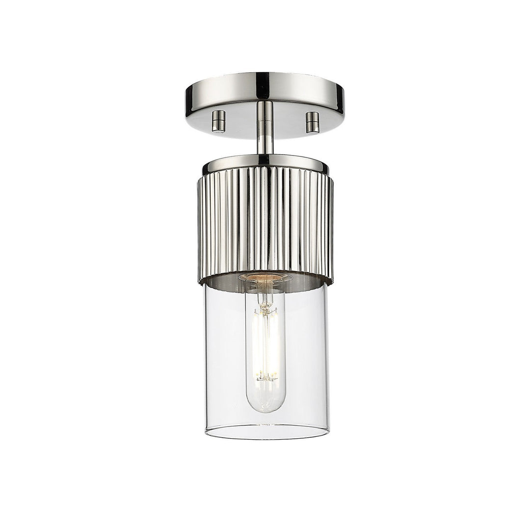 Innovations Downtown Urban 428-1F-PN-G428-7CL Ceiling Light - Polished Nickel