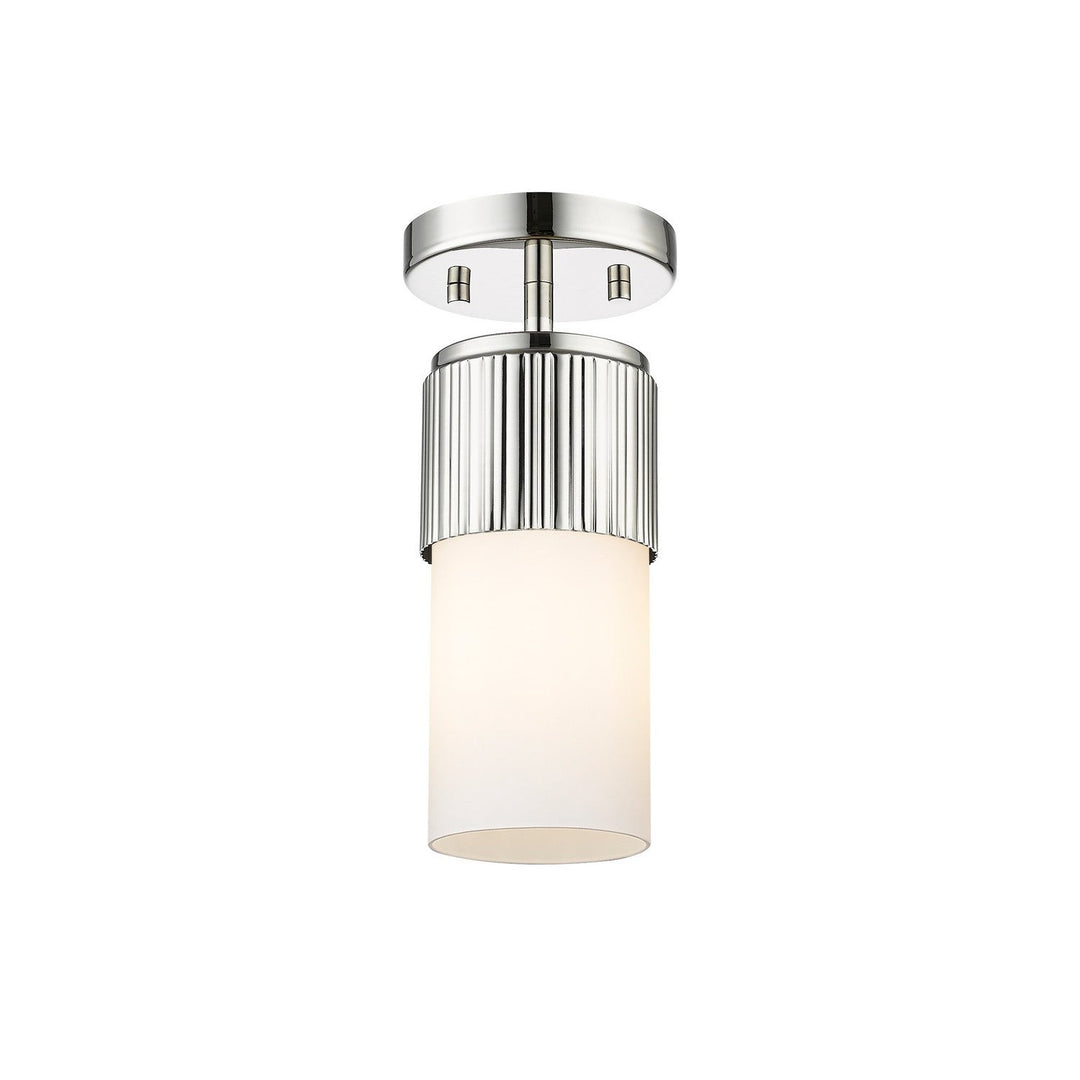 Innovations Downtown Urban 428-1F-PN-G428-7WH Ceiling Light - Polished Nickel