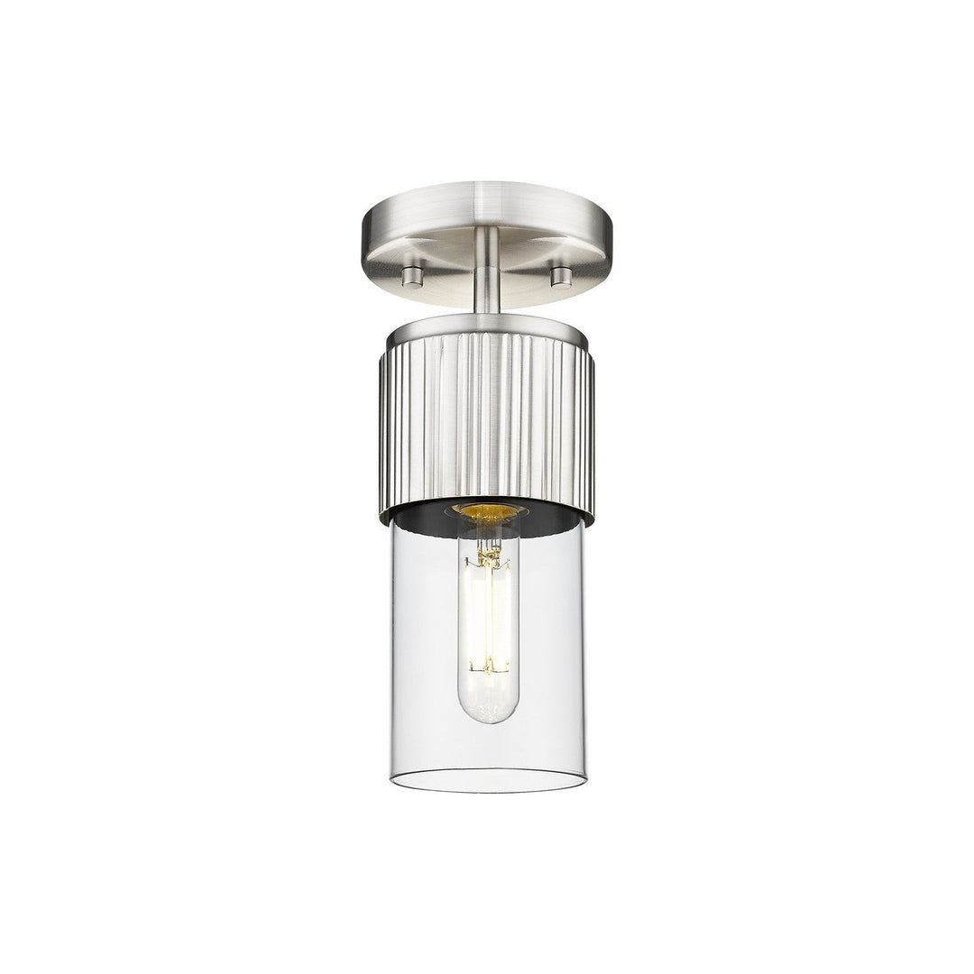 Innovations Downtown Urban 428-1F-SN-G428-7CL Ceiling Light - Satin Nickel