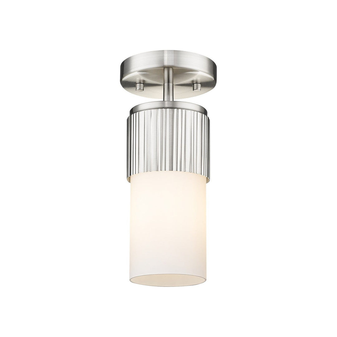 Innovations Downtown Urban 428-1F-SN-G428-7WH Ceiling Light - Satin Nickel