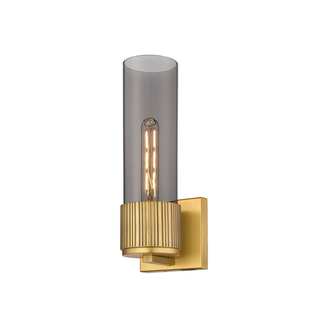 Innovations Downtown Urban 428-1W-BB-G428-12SM Wall Sconce Light - Brushed Brass