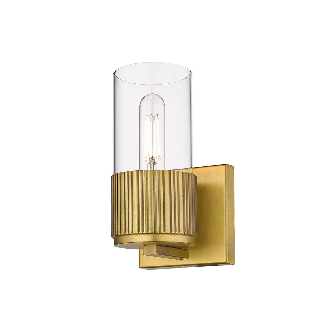 Innovations Downtown Urban 428-1W-BB-G428-7CL Wall Sconce Light - Brushed Brass