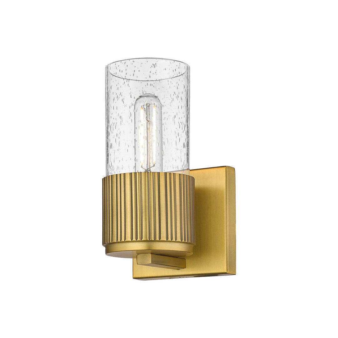 Innovations Downtown Urban 428-1W-BB-G428-7SDY Wall Sconce Light - Brushed Brass