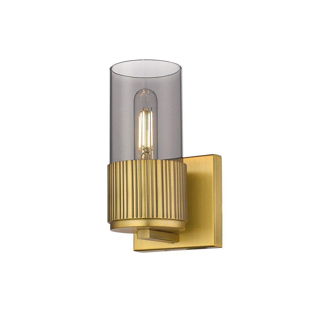 Innovations Downtown Urban 428-1W-BB-G428-7SM Wall Sconce Light - Brushed Brass