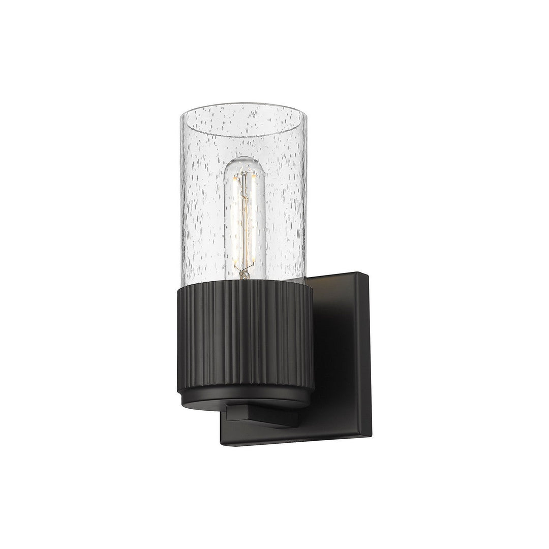 Innovations Downtown Urban 428-1W-BK-G428-7SDY Wall Sconce Light - Matte Black