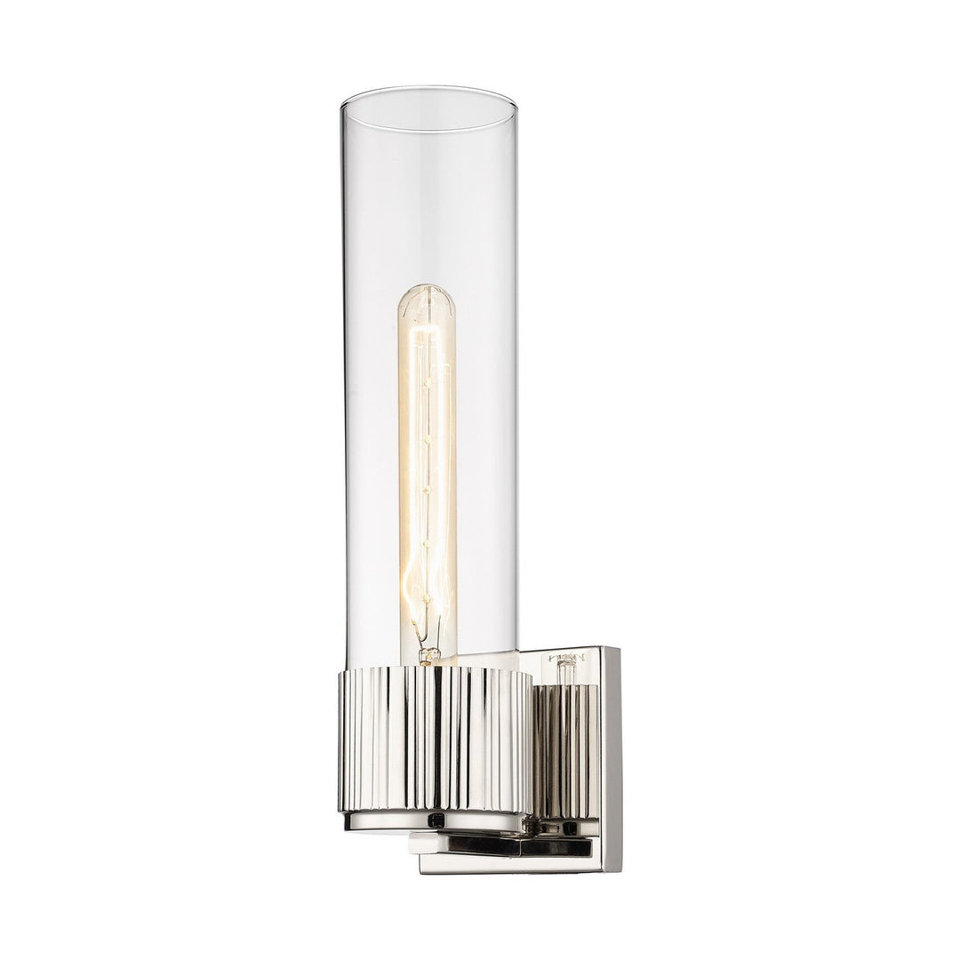Innovations Downtown Urban 428-1W-PN-G428-12CL Wall Sconce Light - Polished Nickel