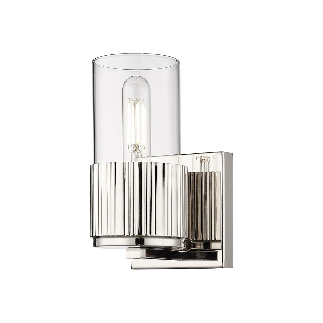 Innovations Downtown Urban 428-1W-PN-G428-7CL Wall Sconce Light - Polished Nickel