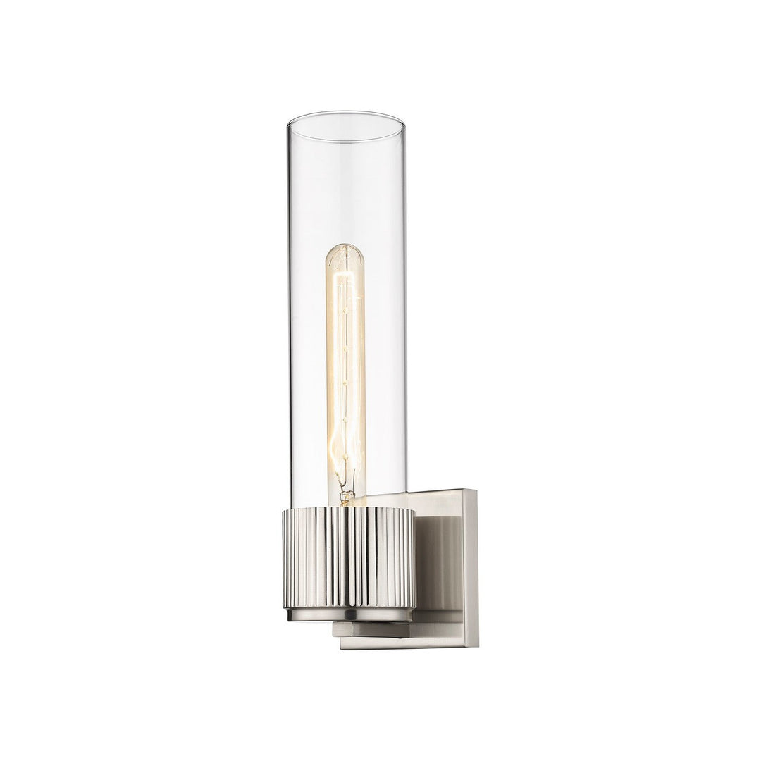 Innovations Downtown Urban 428-1W-SN-G428-12CL Wall Sconce Light - Satin Nickel