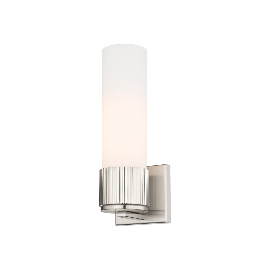 Innovations Downtown Urban 428-1W-SN-G428-12WH Wall Sconce Light - Satin Nickel