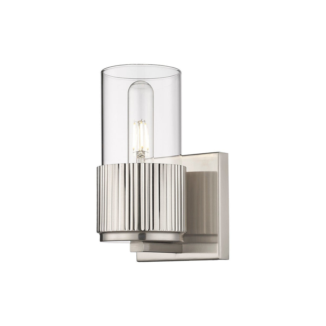 Innovations Downtown Urban 428-1W-SN-G428-7CL Wall Sconce Light - Satin Nickel