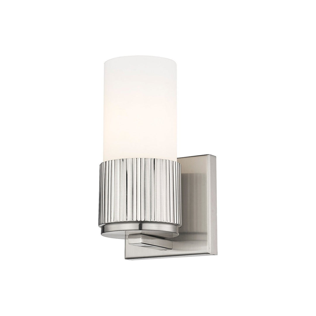 Innovations Downtown Urban 428-1W-SN-G428-7WH Wall Sconce Light - Satin Nickel