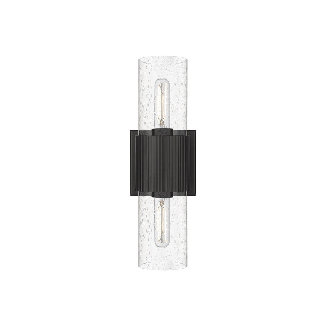 Innovations Downtown Urban 428-2WL-BK-G428-7SDY Bath Vanity Light 5 in. wide - Matte Black