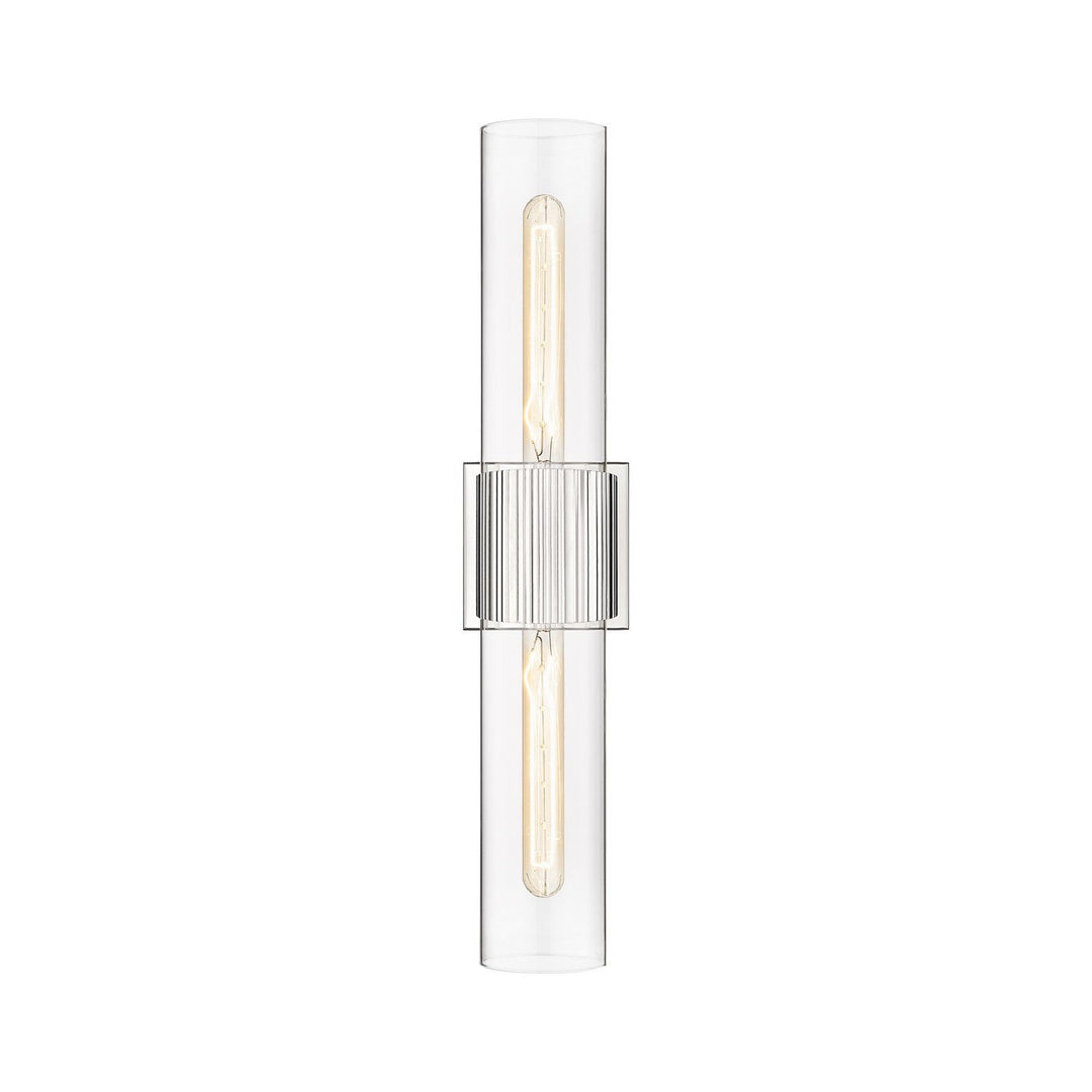 Innovations Downtown Urban 428-2WL-PN-G428-12CL Bath Vanity Light 5 in. wide - Polished Nickel