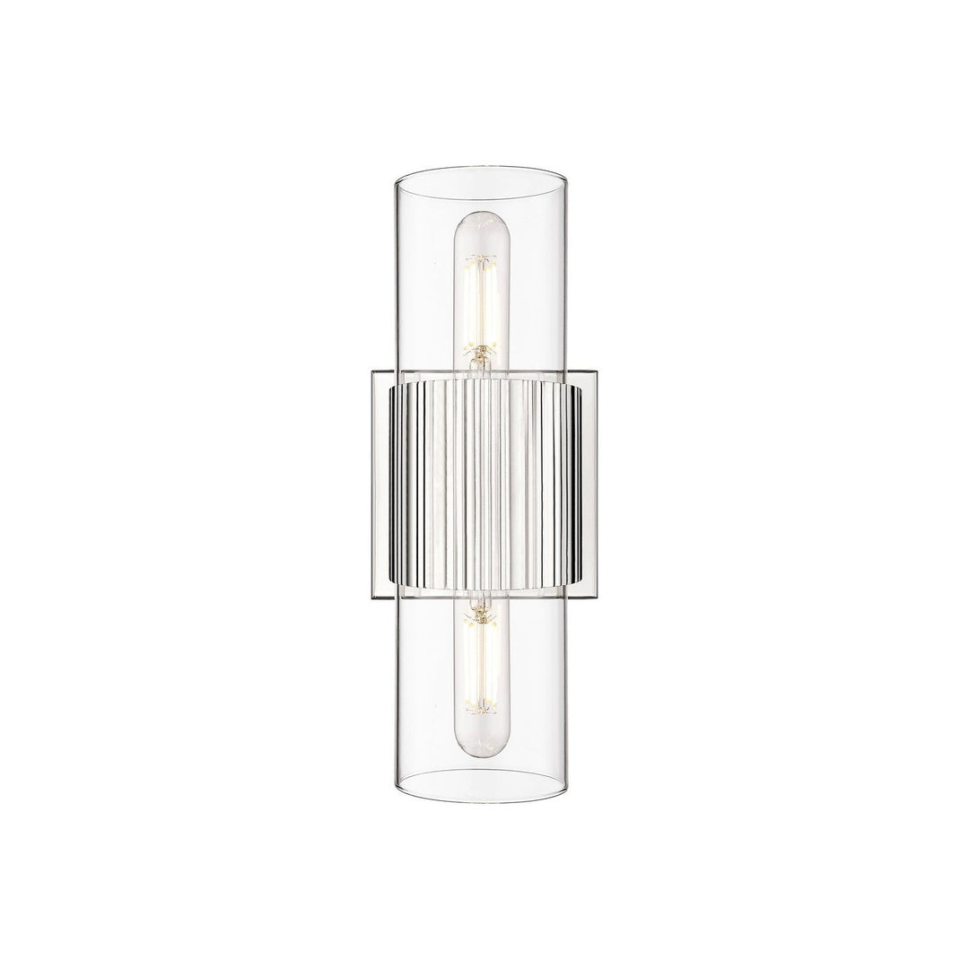 Innovations Downtown Urban 428-2WL-PN-G428-7CL Bath Vanity Light 5 in. wide - Polished Nickel