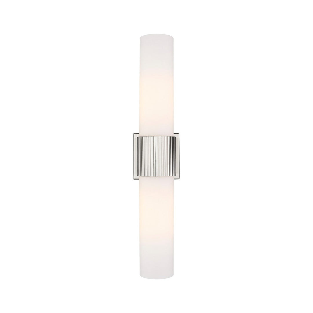 Innovations Downtown Urban 428-2WL-SN-G428-12WH Bath Vanity Light 5 in. wide - Satin Nickel